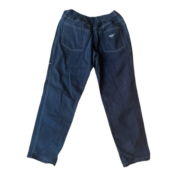 Rare Y2K Unique Adidas Streetball Patchwork Black Jeans Size: 10 - Picture 7 of 7